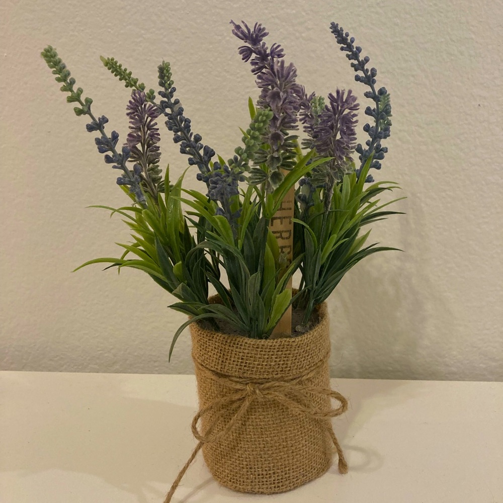faux lavender plant